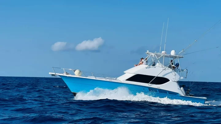 Private yacht sailing experience in the turquoise Caribbean waters, showcasing serene leisure by Carey Tours.